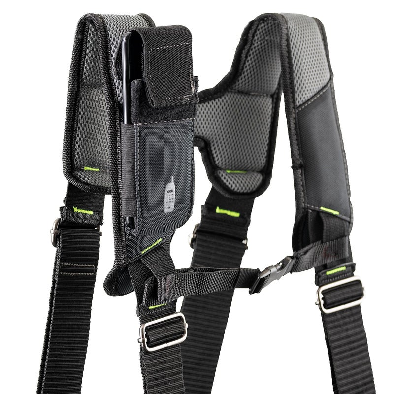 Dead On Tools - 1680 Denier Poly Framerâ€™s Tool Belt with Suspenders (HDP369857),Black - Image 5